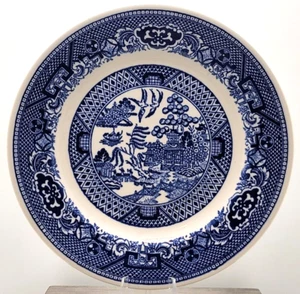 Vintage Willow Ward von Royal China blau chinesisches Dorf 6,5" Untertasse Teller - Bild 1 von 3