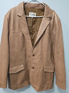 Vintage Scully Men 44 Leather Coat Western Blazer Suit Jacket Usado ,, - Picture 1 of 11