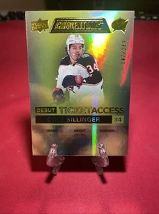 2021-22 UD Credentials Debut Ticket Yellow COLE SILLINGER #DTA-CS /249 TA389 - Picture 1 of 2