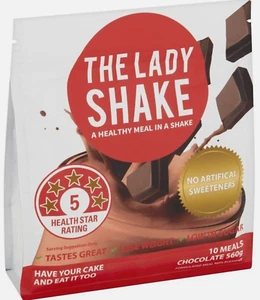 The Lady Shake 560G 10 Serves Choose From: Choc, Vanilla, Strawberry, Honeycomb - Picture 1 of 7