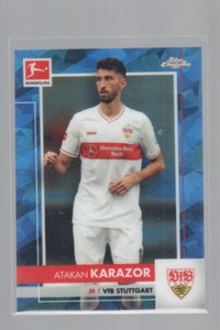 ATAKAN KARAZOR 2020-21 TOPPS CHROME BUNDESLIGA SAPPHIRE REFRACTOR #91