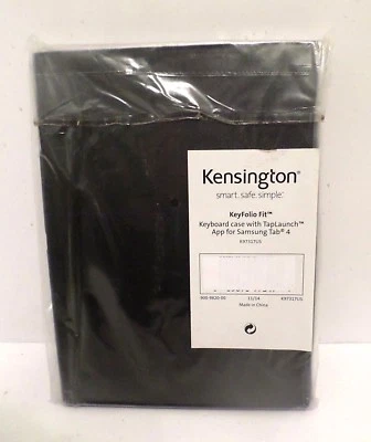 Kensington K97317US KeyFolio Fit for Galaxy Tab 4 Black Keyboard/Cover Case NOS - Image 1 of 4