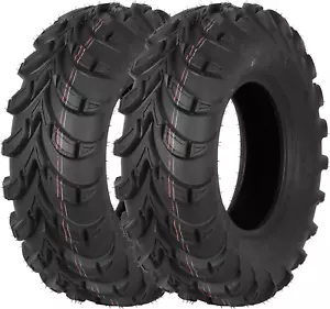 2 Tires Autocessking ATV UTV 25X8-12, Off-Road Tires All-Terrain 6PR, Tubeless - Picture 1 of 7