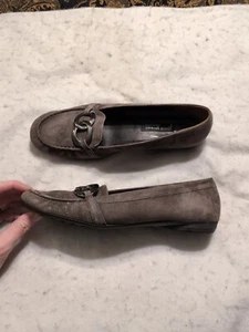 Paul Green München graue Wildleder Damen Halbschuhe Größe 8,5 Fahren - Bild 1 von 8