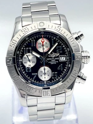 Breitling Avenger II A13381 43mm Cronógrafo Automático Esfera Negra Caja y Papeles Foto 1 de 4