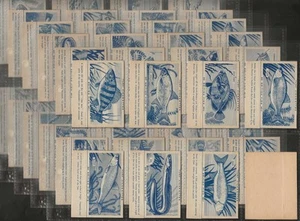 CARRERAS TURF SLIDES-FULL SET- BRITISH FISH (50 CARDS) - Picture 1 of 1