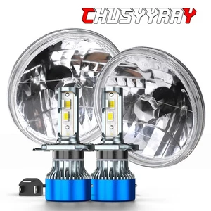 For FJ Cruiser 2007-2013 2014 Pair 7'' Inch Round LED Headlight Combo Hi/Lo Beam - Bild 1 von 24