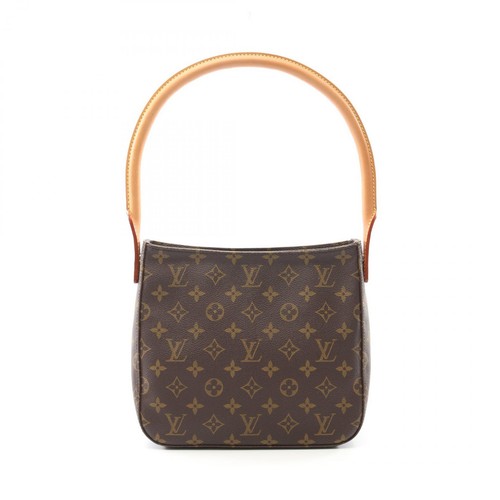 LOUIS VUITTON（LV） Borsa a tracolla Louis Vuitton Looping MM M51146 monogramma tela pelle marrone usata