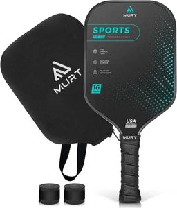 Paleta Pickleball MURT T700 Fibra de Carbono 16mm con Cubierta, Aprobada por USAPA - Imagen 1 de 11