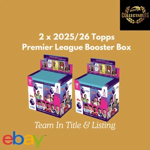 2 X 2025-26 Topps Premier League Booster Box Soccer PYT #1 - Newcastle United - Picture 1 of 1