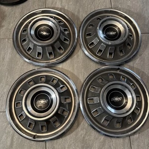 1967 Chevrolet Impala 14" Hubcap Set Used (4)Chevy Biscayne Wheel Cover Belair - Picture 1 of 15