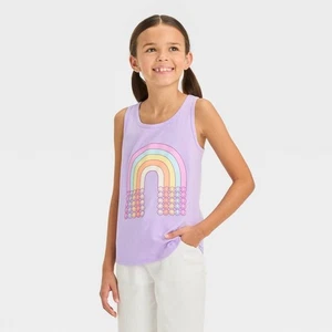 Neu mit Etikett Mädchen-Tanktop "Rainbow" Grafik - Cat & Jack™ lila Small - Bild 1 von 1
