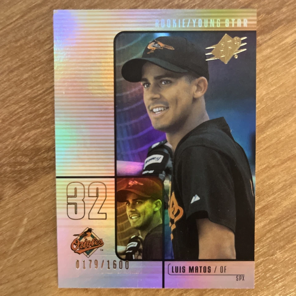 2000 SPx - Rookie/Young Star Luis Matos #184 /1600 (RC) - Image 1 of 3