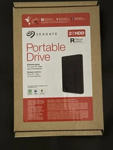 Seagate Portable 2TB External Hard Drive – PC/Mac/Chromebook – New & Sealed - Picture 1 of 3