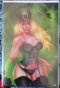 PATRIOTIKA KLEEBLATT JUNGFRAU SET. #11/50, & #21/50. BEIDE EXEMPLARE POSTFRISCH, EINGETÜTET  - Bild 1 von 5