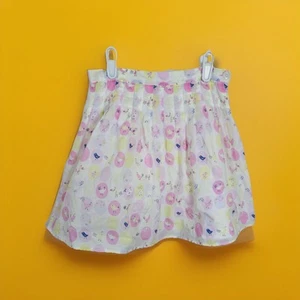 Vintage Gymboree Girls Sz 6 Colorful Pastel Bird Print Skirt 2004 Cotton Lined - Picture 1 of 8