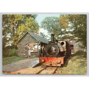 Locomotora de transporte ferroviario en tren Sir Haydn Rhydyronen estación postal - Imagen 1 de 2