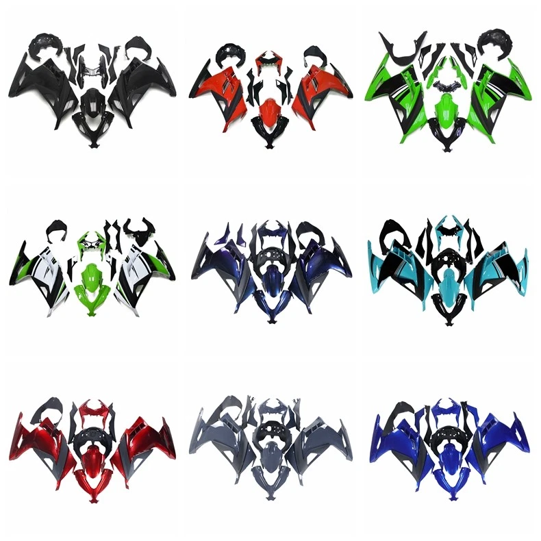 Injection Fairings Kit For 2013-2017 Kawasaki Ninja 300 EX300R Plastic Bodywork — 第 1/4 张图片