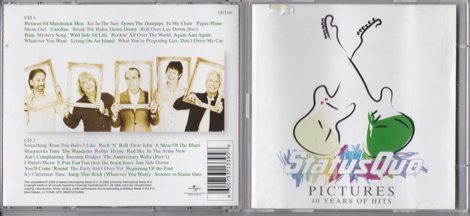 Status Quo – Pictures (40 Years Of Hits)  (Doppel CD) - Bild 1 von 1