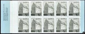 Schweden, komplette Heftchenscheibe mit 10 Marken, postfrisch-1970, 55 öre, Sc. 860a, SG SB248 - Bild 1 von 2