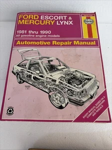 Ford Escort & Mercury Lynx 1981 thru 1990 All Gas Models Haynes Repair Manual - Picture 1 of 5