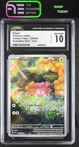 Pawmi #226/091 2024 Paldean Fates Pokémon CGC 10 - Picture 1 of 2