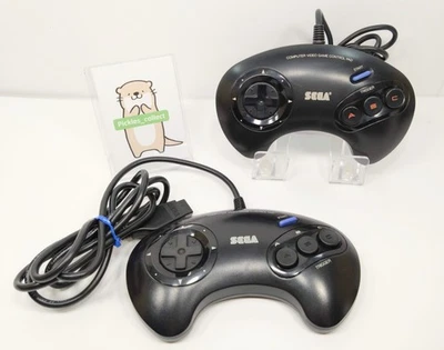 Juego de 2 Mega Drive Controller Pad SJ-3500 Controller solo probado SEGA MD 0114B Foto 1 de 4