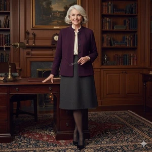 Coldwater Creek Strickjacke Damen W18 lila Knopfleiste Baumwollmischung launisch - Bild 1 von 9