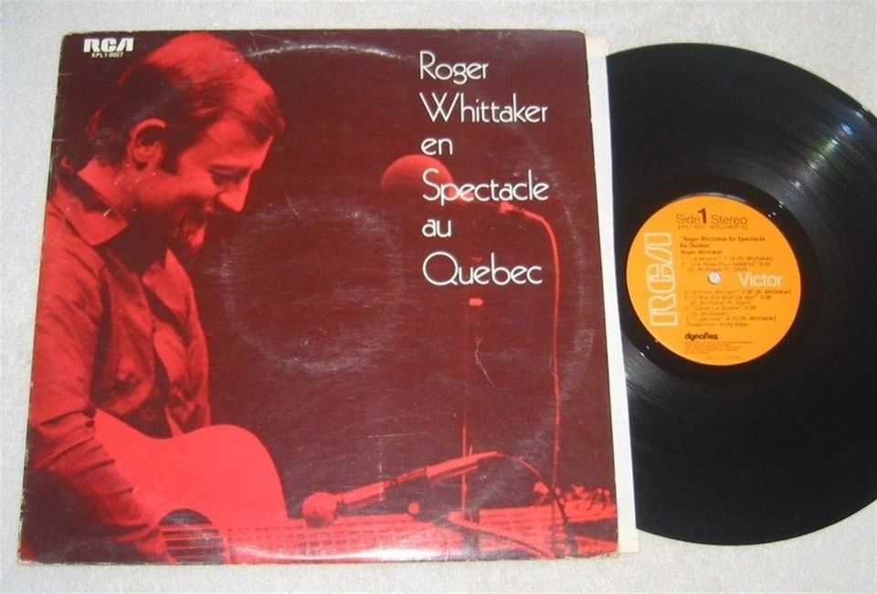 Roger WHITTAKER En Spectacle au Quebec ~ RARE 1973 Canada-only RCA LP Foto 1 de 1