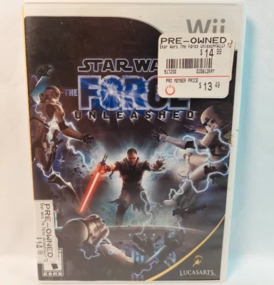 Star Wars The Force Unleashed II Nintendo Wii 2007 Complete Instruction Booklet - Image 1 of 4