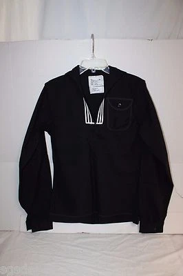 Vestido militar azul negro para hombre de la Marina de los Estados Unidos 38 XL Top Foto 1 de 4