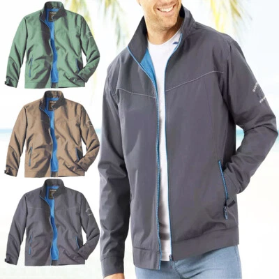 Ex Mens Rain Jacket Windbreaker Lightweight Plain Waterproof Casual Coat S-3XL - Image 1 of 4