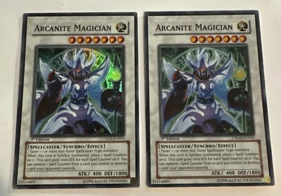 1x Yugioh Arcanite Magician CRMS-EN043 Super Rare 1st Edition LP - Image 1 of 4