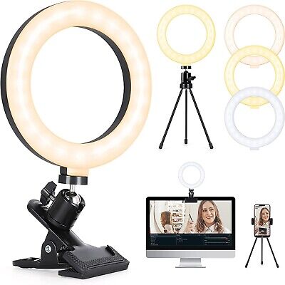 6.3  Selfie Ring Light For Laptop, 5 In 1 Tripod Stand, Clip, Phone Clip • 25.93£