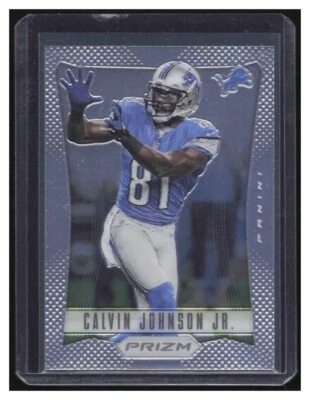 2012 Panini Prizm Calvin Johnson #64 1st Year Prizm Detroit Lions - Image 1 of 2