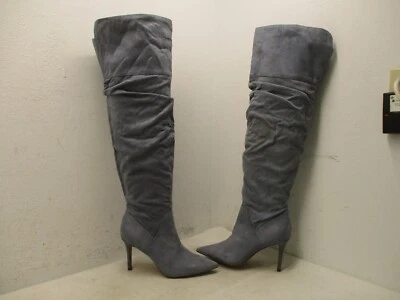 Jessica Simpson Anitan Azul Sobre la Rodilla Tacón Alto Moda Botas Mujer Talla 6 M Foto 1 de 4