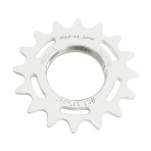 Taiwan Made 7075 Alloy 16T Tooth Fixie Fixed Gear Track Cog, White