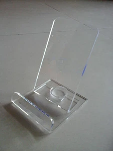 10PCS Clear Acrylic cell phone display stand desk holder Universal General K17 - Picture 1 of 7