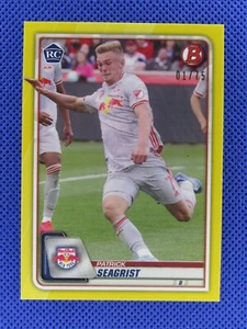 Patrick Seagrist RC - 2020 Bowman MLS #29 YELLOW Parallel - SP SN #1 /75 Rookie - Picture 1 of 2
