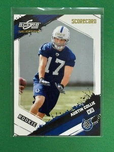 2009 Score Inscriptions Football Austin Collie #310 RC Rookie Scorecard /50 - Picture 1 of 2