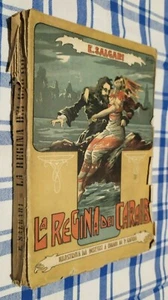 EMILIO SALGARI-LA REGINA DEI CARAIBI-VALLARDI EDITORE-1944-DISEGNI DI P.GAMBA- - Picture 1 of 4