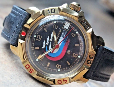 Vostok Komandirsky Russian Mechanical Manual Winding Wrist Watch 819260 - Image 1 of 4