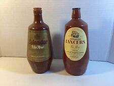 Lancers Splandor Vin Rose Wine Decanter Bottle Brown Glass Import Portugal 1966