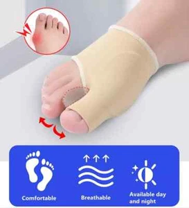 Elastic Bunion Protector Orthopedic Big Toe Separator Pain Relief Foot Support - Picture 1 of 12