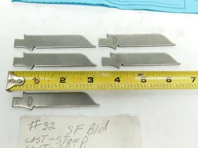 ¡PACK DE 5! Queen Large Congress #32 CUCHILLO PLEGABLE HOJA PIE DE OVEJA SS EN BLANCO CONTROL DE CALIDAD  Foto 1 de 4