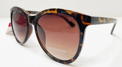 NWT LUCKY BRAND CARDIFF TORTOISE Brown  Authentic Women Sunglasses /969/ NEW - Image 1 of 4