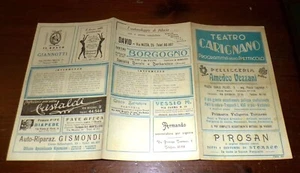 Programma Teatro Carignano Torino 1938 ERMETE ZACCONI La morte civile Pubblicità - Picture 1 of 2