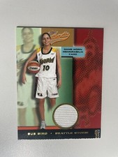 SUE BIRD•WNBA• ROOKIE •Game Worn Jersey Memorabilia•Fleer Authentix •2002