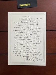 Taylor Swift RSD Card 2024 & Tortured Poets Department Vinyl TTPD - Picture 1 of 5