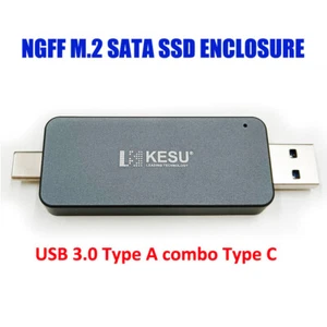 2242 M.2 NGFF SATA SSD Externe Festplatten gehäuse USB C 3.0 M2 Gehäuse - Bild 1 von 12